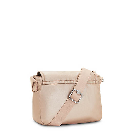 Sac Mini Kipling Sabian Metallic Crossbody Doré | FR 1866RV